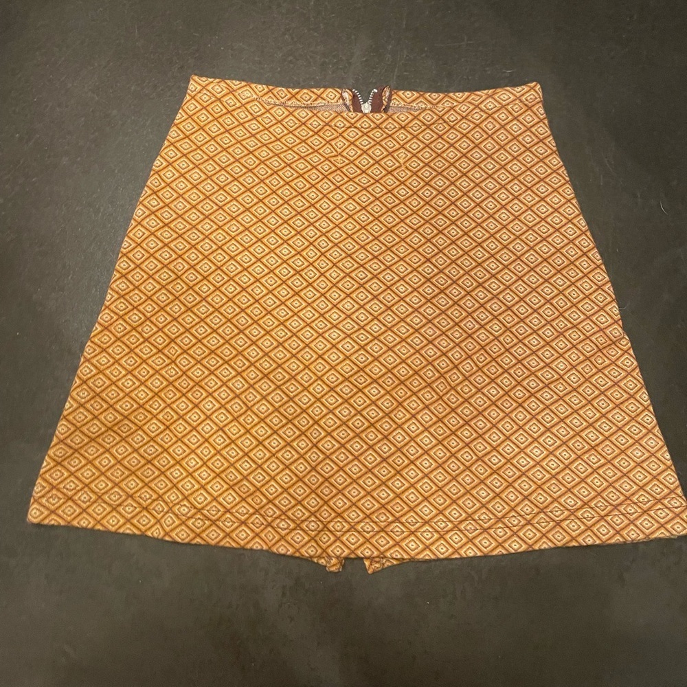 RARE Vintage MCM Free People Zip Front Skirt from Early ‘90s When Made in USA - Picture 2 of 8